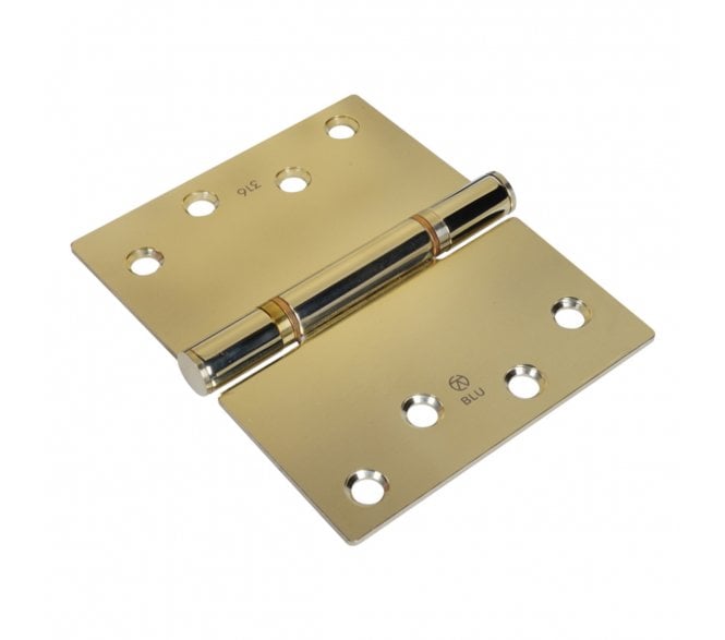 Coastal BLU Projection Hinge 125 x 102mm 316 Stainless Steel  - PVD Polished Brass