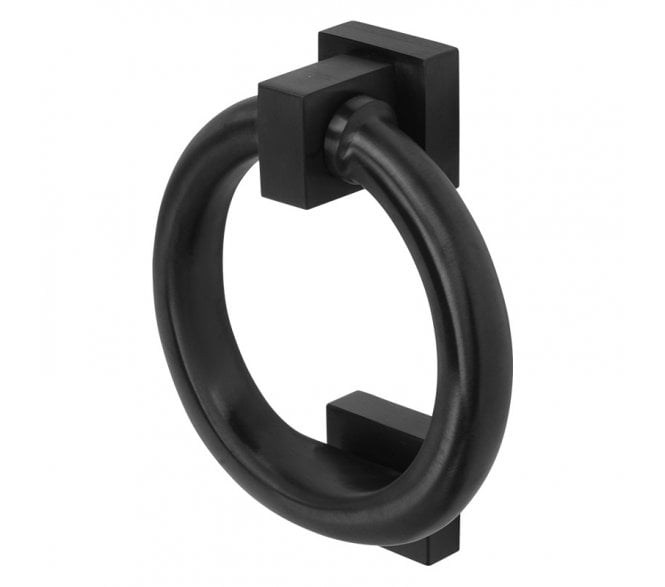 Coastal BLU Ring Door Knocker 316 Stainless Steel - Matt Black