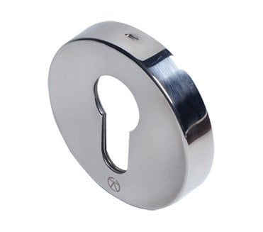 Coastal BLU Round Euro Profile Escutcheon - 316 Stainless Steel  - Polished Stainless Steel