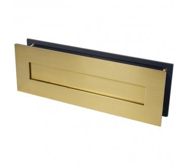 Coastal BLU Sleeved Letter Plate Set 330x110mm 316 Stainless Steel - PVD Satin Brass