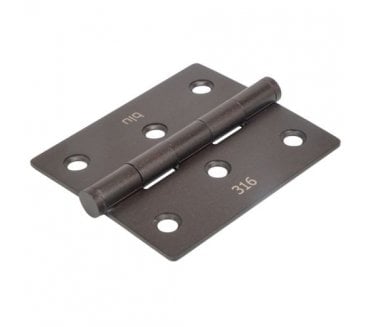 Coastal BLU Slim Knuckle Window Hinge 76 x 66mm 316 Stainless Steel  - Oil Rubbed Bronze