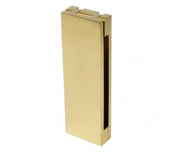 Coastal BLU Square Door Knocker - 316 Stainless Steel  - PVD Satin Brass
