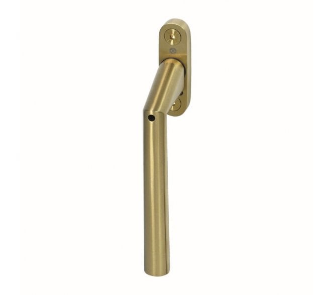 Coastal BLU SST100B (Grade 316) Inline Lockable Window Espag. Handle - PVD Satin Brass