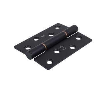Coastal BLU Washered Butt Hinge - 102 x 76mm - 316 Stainless Steel  - Matt Black