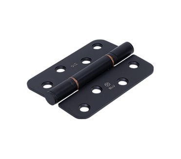 Coastal BLU Washered Butt Hinge - 102 x 76mm - 316 Stainless Steel  - Matt Black (RADIUS)