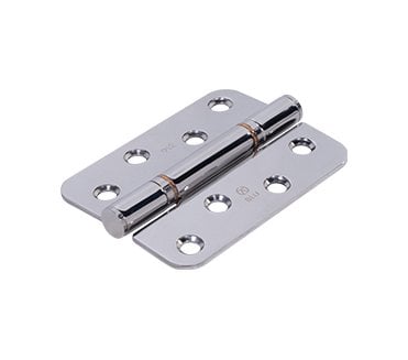 Coastal BLU Washered Butt Hinge - 102 x 76mm - 316 Stainless Steel  - Polished Stainless Steel (RADIUS)