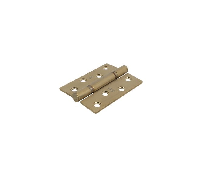 Coastal BLU Washered Butt Hinge - 102 x 76mm - 316 Stainless Steel  - PVD Satin Brass