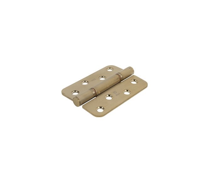 Coastal BLU Washered Butt Hinge - 102 x 76mm - 316 Stainless Steel  - PVD Satin Brass (RADIUS)