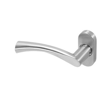Coastal BLU Wing Dual Action Lever on Oval Rose - 316 Stainless Steel - Satin Stainless Steel