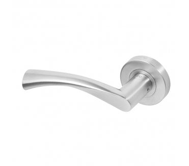 Coastal BLU Wing Dual Action Lever on Round Rose - 316 Stainless Steel - Satin