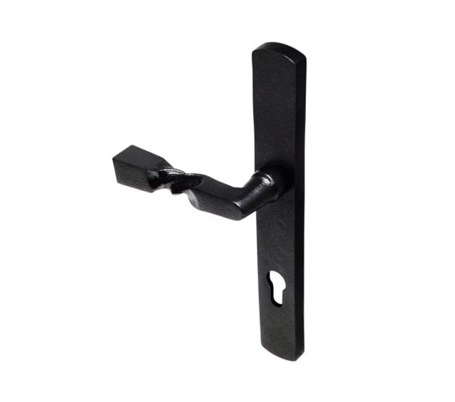 Coastal DuraTique Barley Twist Multipoint Lock Handle 92mm C/C - Black Antique