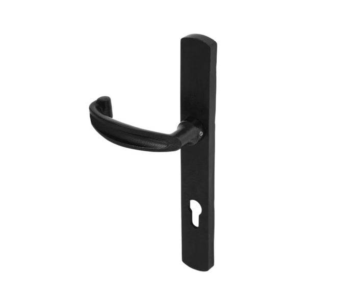 Coastal DuraTique Bow Multipoint Lock Handle 92mm C/C - Textured Matt Black