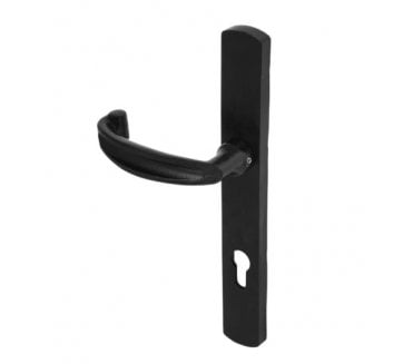 Coastal DuraTique Bow Multipoint Lock Handle 92mm C/C - Textured Matt Black