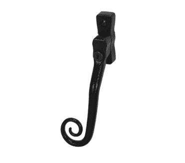 Coastal DuraTique Curly Tail Window Espag Handle (Lockable) - Black Antique.