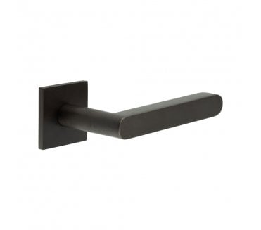 CRES GRADE 316 CR-101 Fixed Dead Door Handle On Square Rose - Dark Bronze PVD