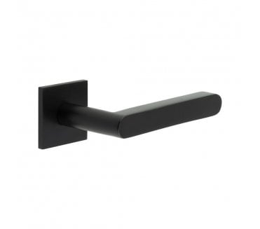 CRES GRADE 316 CR-101 Fixed Dead Door Handle On Square Rose - Matt Black PVD