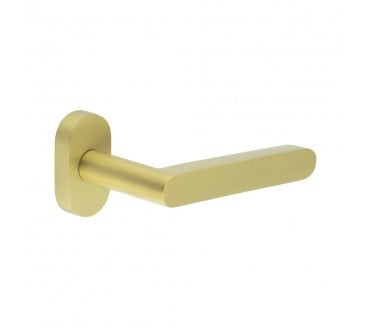 CRES GRADE 316 CR-101 Multipoint Handle On Oval Rose - Satin Brass PVD