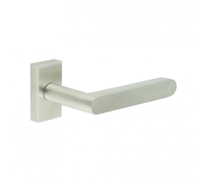 CRES GRADE 316 CR-101 Multipoint Handle On Rectangular Rose - Satin Stainless Steel