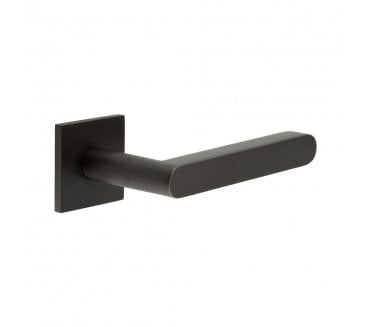 CRES GRADE 316 CR-101 Unsprung Door Handle On Square Rose - Dark Bronze PVD