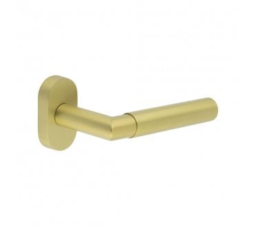 CRES GRADE 316 CR-102 Multipoint Handle On Oval Rose - Satin Brass PVD