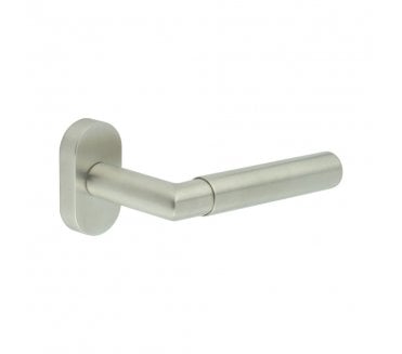 CRES GRADE 316 CR-102 Multipoint Handle On Oval Rose - Satin Stainless Steel