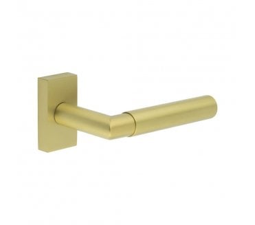 CRES GRADE 316 CR-102 Multipoint Handle On Rectangular Rose - Satin Brass PVD