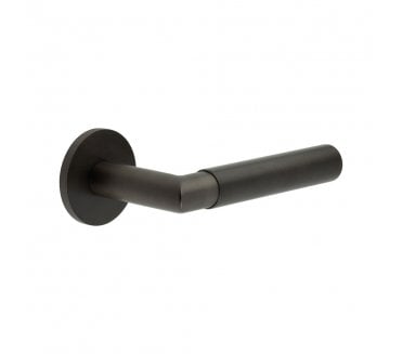 CRES GRADE 316 CR-102 Sprung Door Handle On Round Rose - Dark Bronze PVD