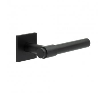 CRES GRADE 316 CR-103 Fixed Dead Door Handle On Square Rose - Matt Black PVD