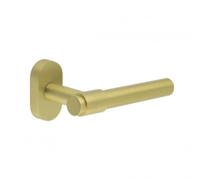 CRES GRADE 316 CR-103 Multipoint Handle On Oval Rose - Satin Brass PVD