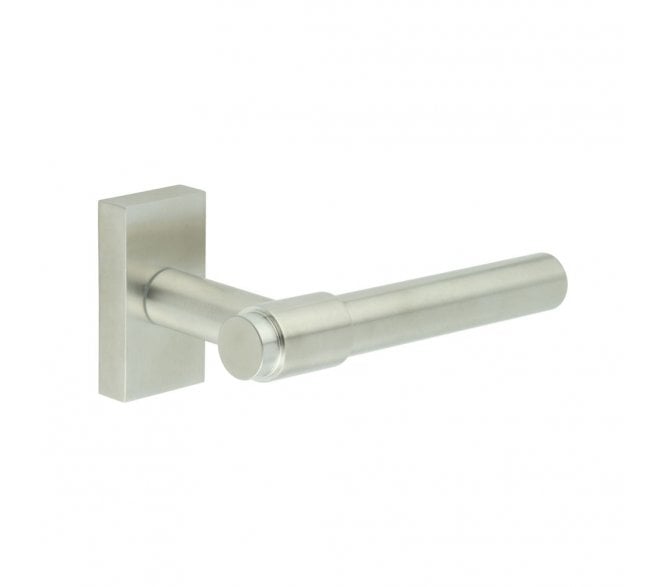 CRES GRADE 316 CR-103 Multipoint Handle On Rectangular Rose - Satin Stainless Steel