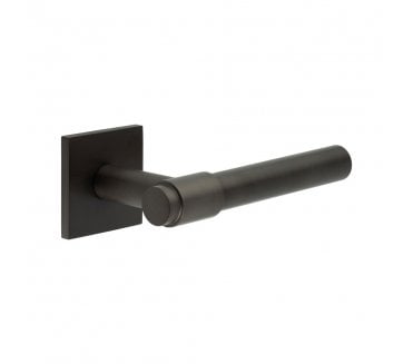 CRES GRADE 316 CR-103 Sprung Door Handle On Square Rose - Dark Bronze PVD