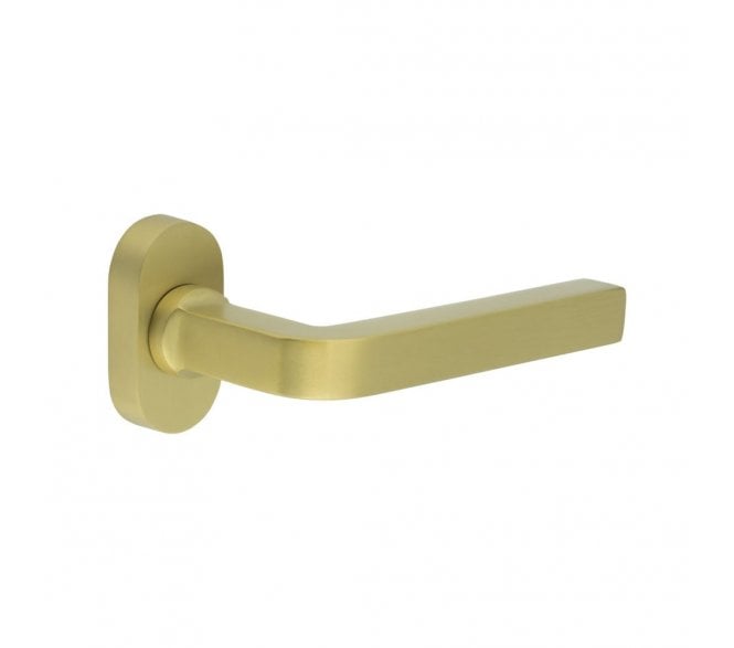 CRES GRADE 316 CR-104 Multipoint Handle On Oval Rose - Satin Brass PVD