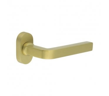 CRES GRADE 316 CR-104 Multipoint Handle On Oval Rose - Satin Brass PVD