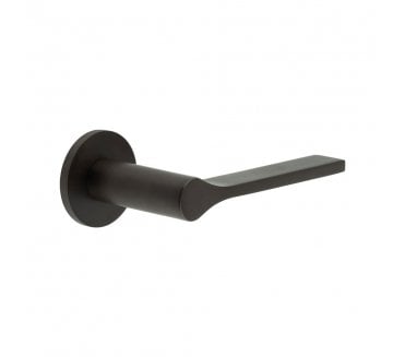 CRES GRADE 316 CR-105 Fixed Dead Door Handle On Round Rose - Dark Bronze PVD