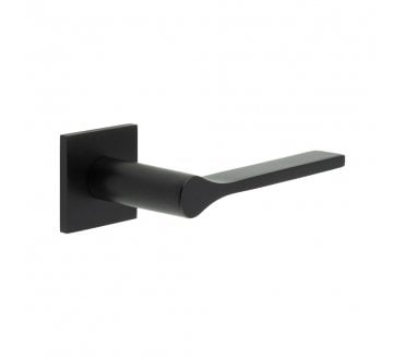 CRES GRADE 316 CR-105 Fixed Dead Door Handle On Square Rose - Matt Black PVD