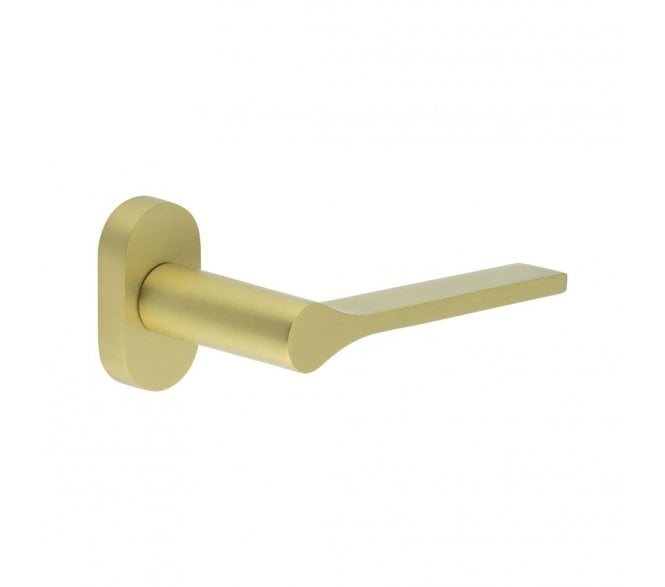 CRES GRADE 316 CR-105 Multipoint Handle On Oval Rose - Satin Brass PVD