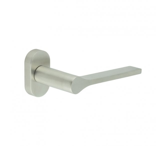 CRES GRADE 316 CR-105 Multipoint Handle On Oval Rose - Satin Stainless Steel