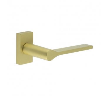 CRES GRADE 316 CR-105 Multipoint Handle On Rectangular Rose - Satin Brass PVD