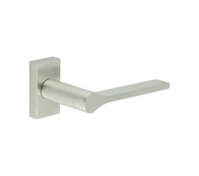 CRES GRADE 316 CR-105 Multipoint Handle On Rectangular Rose - Satin Stainless Steel