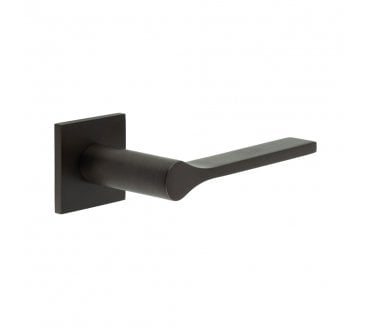 CRES GRADE 316 CR-105 Sprung Door Handle On Square Rose - Dark Bronze PVD