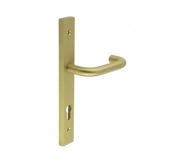 CRES GRADE 316 CR-106 Multipoint Handle On Backplate - Satin Brass PVD