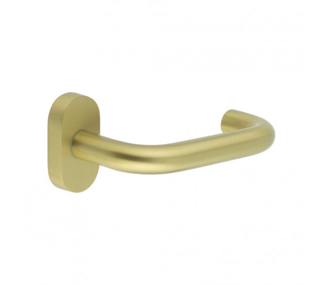 CRES GRADE 316 CR-106 Multipoint Handle On Oval Rose - Satin Brass PVD