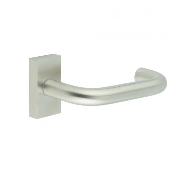 CRES GRADE 316 CR-106 Multipoint Handle On Rectangular Rose - Satin Stainless Steel