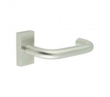 CRES GRADE 316 CR-106 Multipoint Handle On Rectangular Rose - Satin Stainless Steel