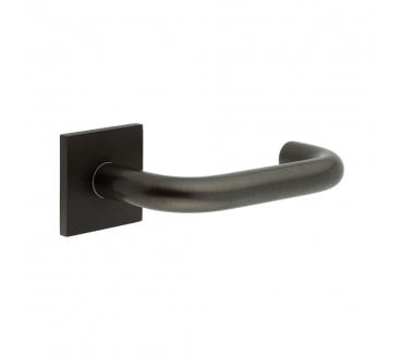 CRES GRADE 316 CR-106 Unsprung Door Handle On Square Rose - Dark Bronze PVD