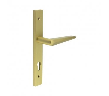 CRES GRADE 316 CR-107 Multipoint Handle On Backplate - Satin Brass PVD