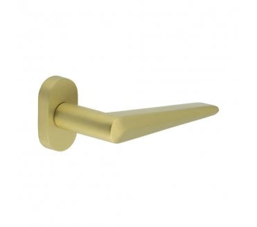 CRES GRADE 316 CR-107 Multipoint Handle On Oval Rose - Satin Brass PVD