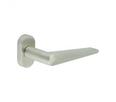 CRES GRADE 316 CR-107 Multipoint Handle On Oval Rose - Satin Stainless Steel