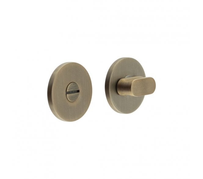 CRES GRADE 316 CR-801 Bathroom Turn & Release Set On Round Rose - Antique Brass PVD