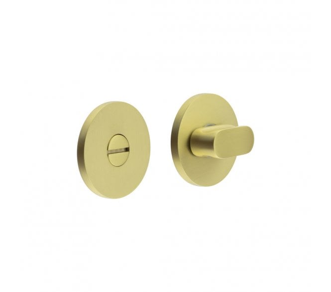 CRES GRADE 316 CR-801 Bathroom Turn & Release Set On Round Rose - Satin Brass PVD